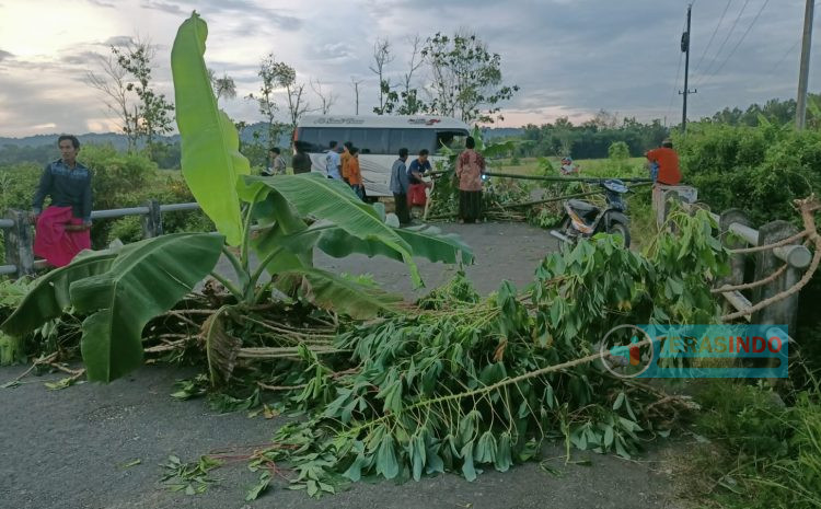  Faktor Usia Mengakibatkan Jembatan Penghubung Antar Desa di Lenteng Sumenep Ambles, Warga Terisolisir