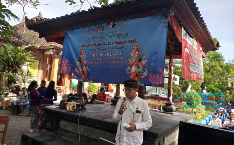  Sambut Bulan Bahasa Bali, Antusiasme Siswa SMP Negeri 4 Denpasar Ikuti Perlombaan