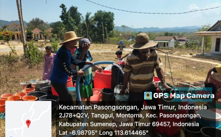  Dilanda Kekeringan, Dinsos P3A dan IKA PMII Pasok Bantuan Air Bersih
