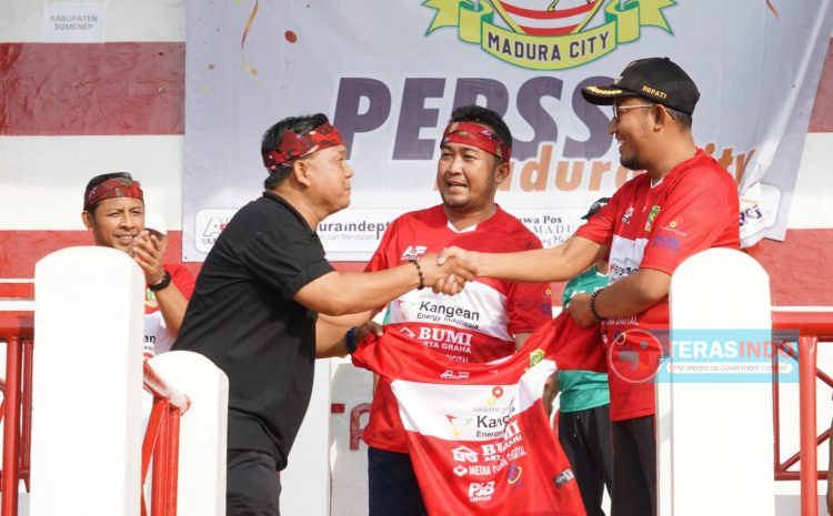  Berlaga di Liga 3, Bupati Luncurkan Jersey Perssu Madura City