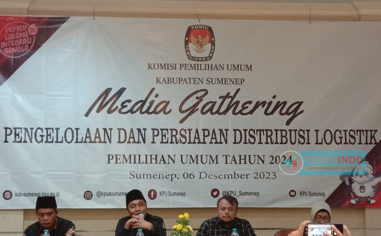  Sukseskan Distribusi Logistik, KPU Sumenep Gelar Media Gathering