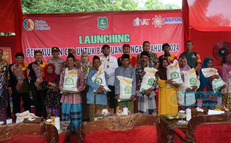  Pemkab Sumenep Luncurkan Penyaluran Bantuan Cadangan Pangan Pemerintah (CPP) 2024 Tahap Pertama
