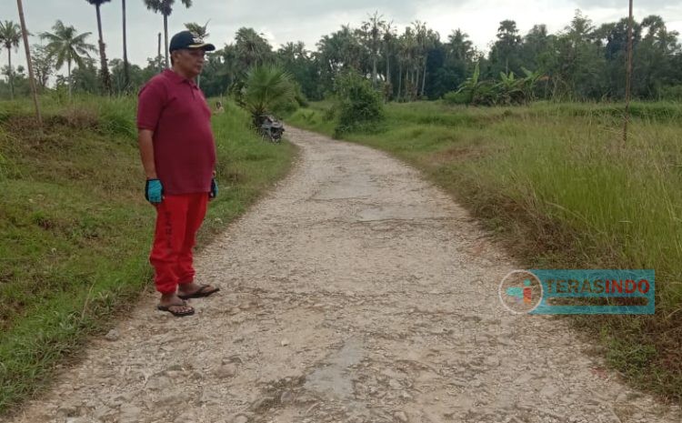  Camat Rubaru Tabrani, S.S.TP, Turun Langsung Ke Jalan Desa Rubaru Yang Rusak