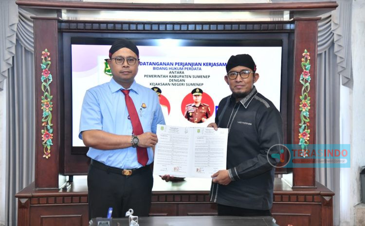  Wujudkan Pemerintahan Yang Baik dan Transparant, Pemkab dan Kejari Sumenep Teken Kerja Sama Penanganan Hukum Perdata dan TUN