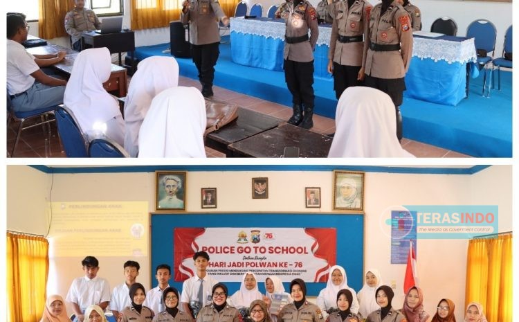  Polwan Polres Sumenep Kampanyekan Stop Perundungan dan Bijak Bermedia Sosial di SMA Muhammadiyah