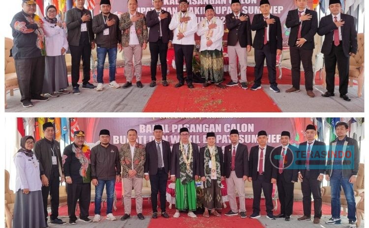  Dua Paslon Resmi Mendaftar sebagai Bacabup-Bacawabup di KPU Sumenep pada Hari Terakhir Pendaftaran Pilkada 2024