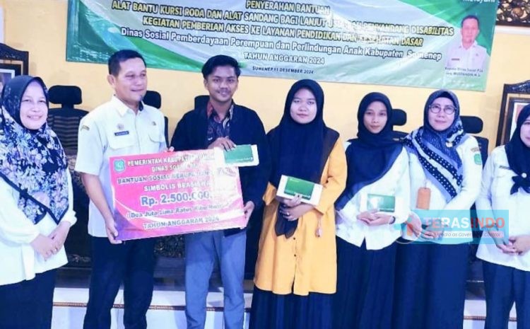  Dinsos P3A Sumenep Salurkan Bantuan Sosial dan Beasiswa untuk Masyarakat Rentan dan Pendidikan