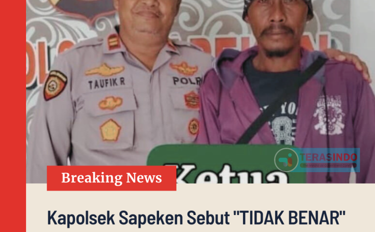  Kapolsek Sapeken Sebut “TIDAK BENAR” Soal Viralnya Organisasi Pulau Sadulang Dapat Izin
