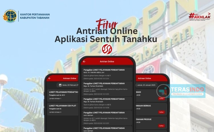  Urus Tanah Tanpa Antre, Kantor Pertanahan Tabanan Ajak Masyarakat Manfaatkan Antrian Online di Aplikasi Sentuh Tanahku