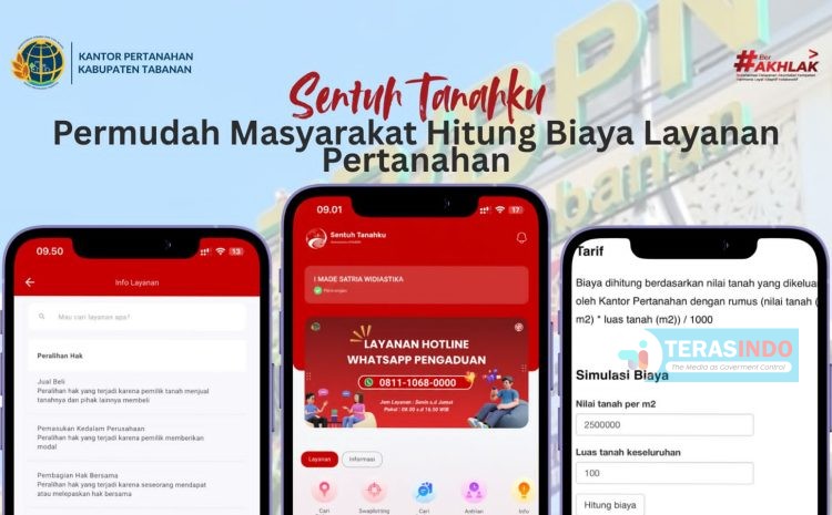  Sentuh Tanahku Permudah Masyarakat Hitung Biaya Layanan Pertanahan