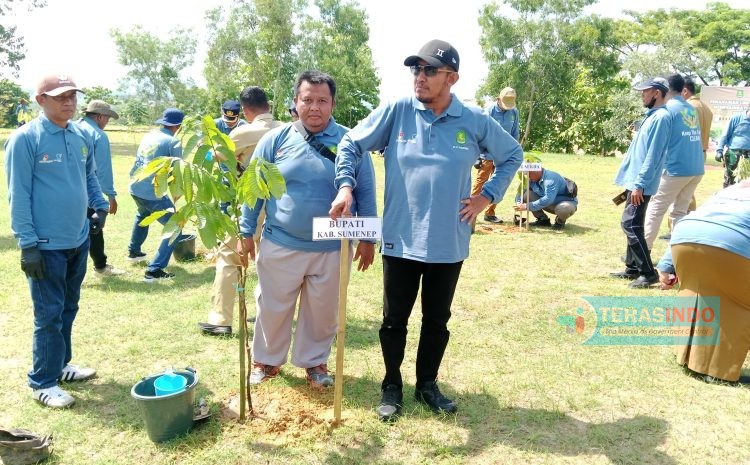  Tanam 1.300 Bibit Pohon,Bukti KKKS Medco Energi Madura Offshore Pty Ltd Bersama Pemkab Sumenep Peduli Lingkungan