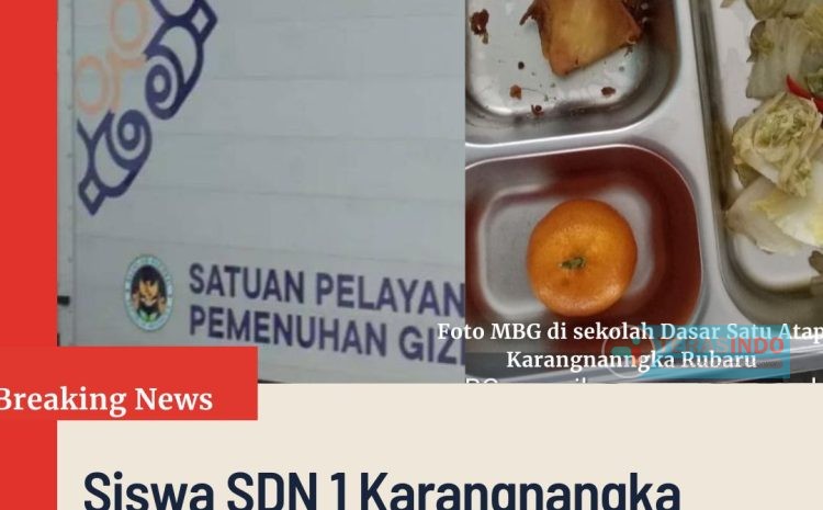  Siswa SDN 1 Karangnangka Rubaru Terima Menu MBG Tanpa Nasi