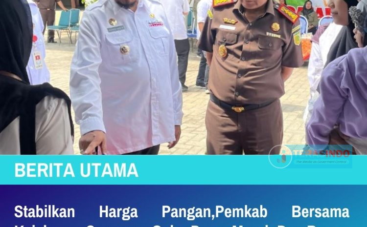 Stabilkan Harga Pangan,Pemkab Bersama Kejaksaan Negeri Sumenep Gelar pasar Murah Dan Bazas