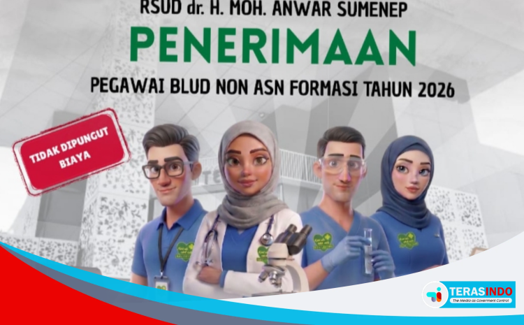 RSUD dr. H. Moh. Anwar Sumenep Rekrut Pegawai Non ASN 2026, Proses Seleksi Gratis