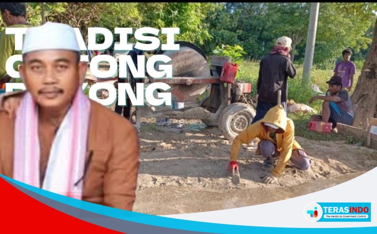  Semangat Gotong Royong,Warga Desa Saur Saebus Bangun Jalan Murni Swadaya Masyarakat