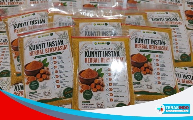  KKN Posko 30 Kenalkan Pengolahan Kunyit Menjadi Jamu Instan dan Body Scrub kepada Santri di PP. Tarbiyatul Athfal