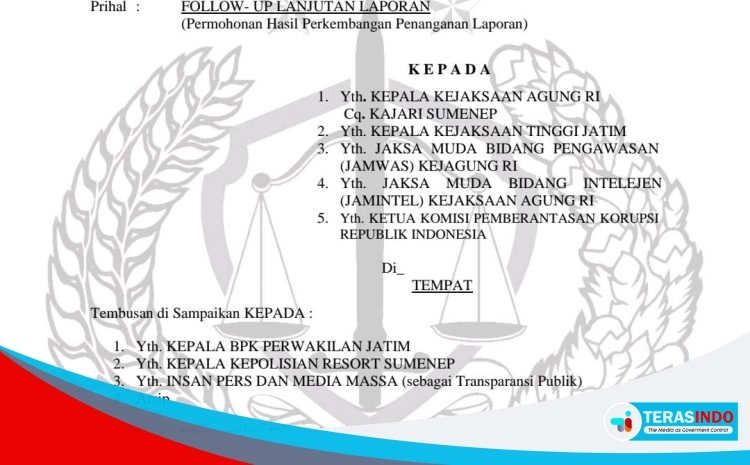 Tak Ada Kepastian, LSM TOPAN Minta Kejelasan Penanganan Dugaan Korupsi DD Dua Desa di Sumenep