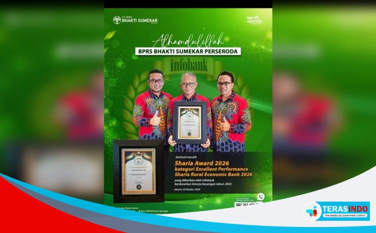  BPRS Bhakti Sumekar Raih Excellent Performance di Ajang Infobank Sharia Award 2026
