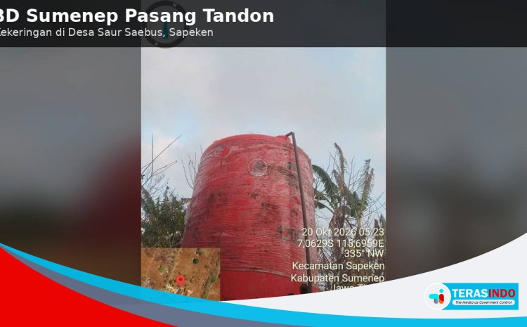  Atasi Krisis Air, BPBD Sumenep Pasang Tandon di Kepulauan Sapeken
