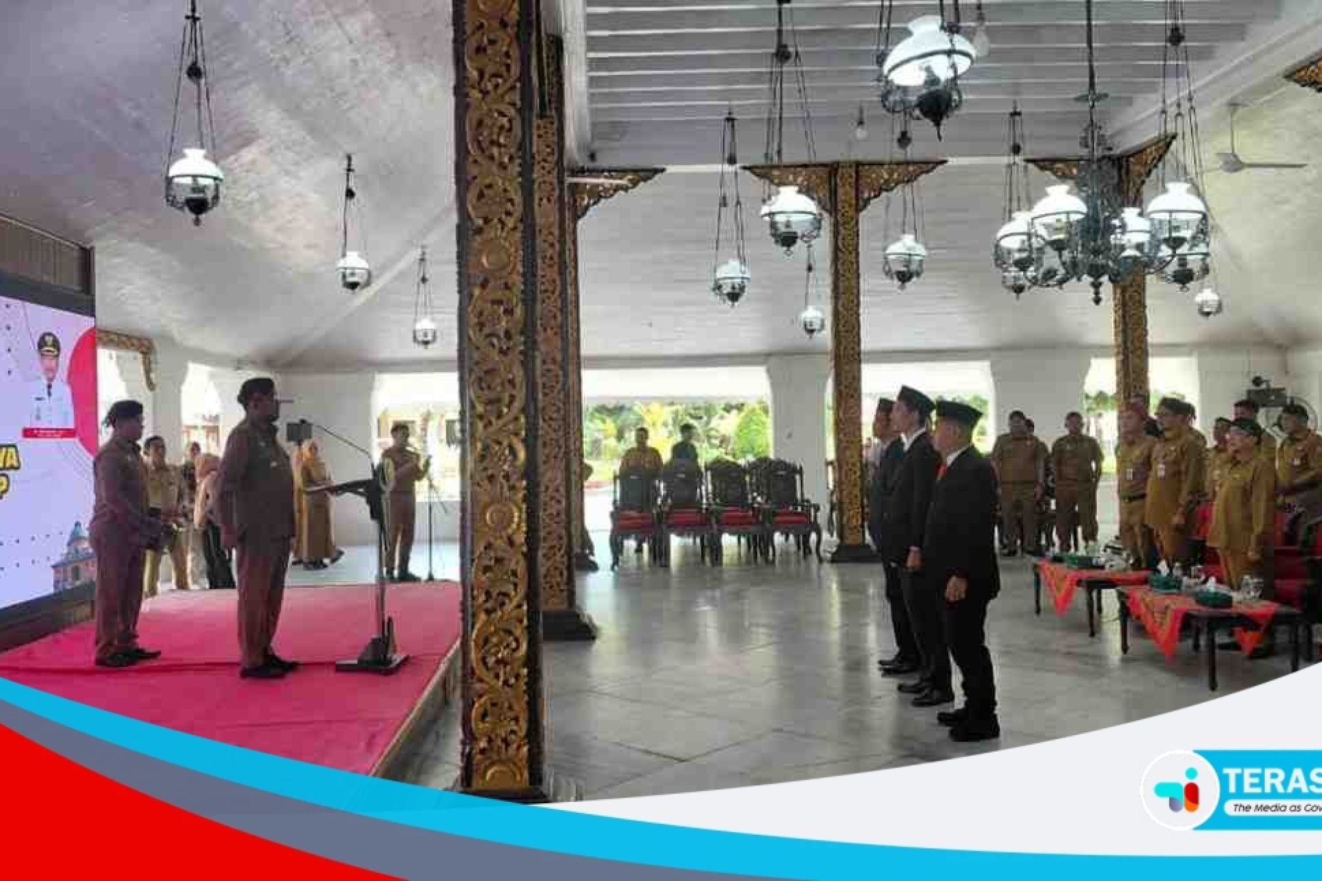 FOTO: Suasana pelantikan Tim Ahli Cagar Budaya saat bupati Sumenep memberikan Arahan kepada anggota TCB