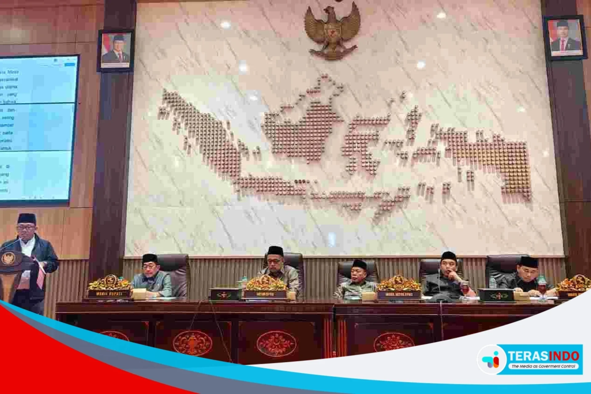 foto:Rapat paripurna DPRD Sumenep berlangsung saat salah satu frkasi membacakan hasil reses II tahun 2026